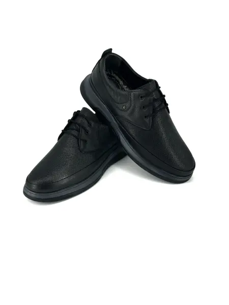 BAYKARA 05-BAĞCIKLI ÜSTÜ LAZER DESEN LOAFER DERİ